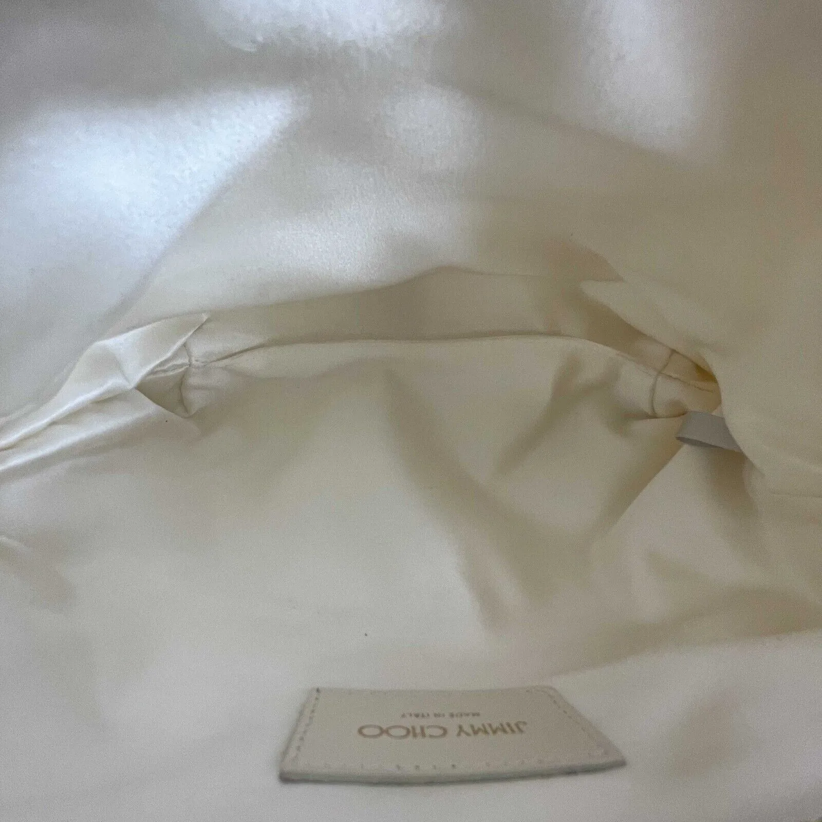 Jimmy Choo Ostrich Feather Callie Tasseled Clutch Cream