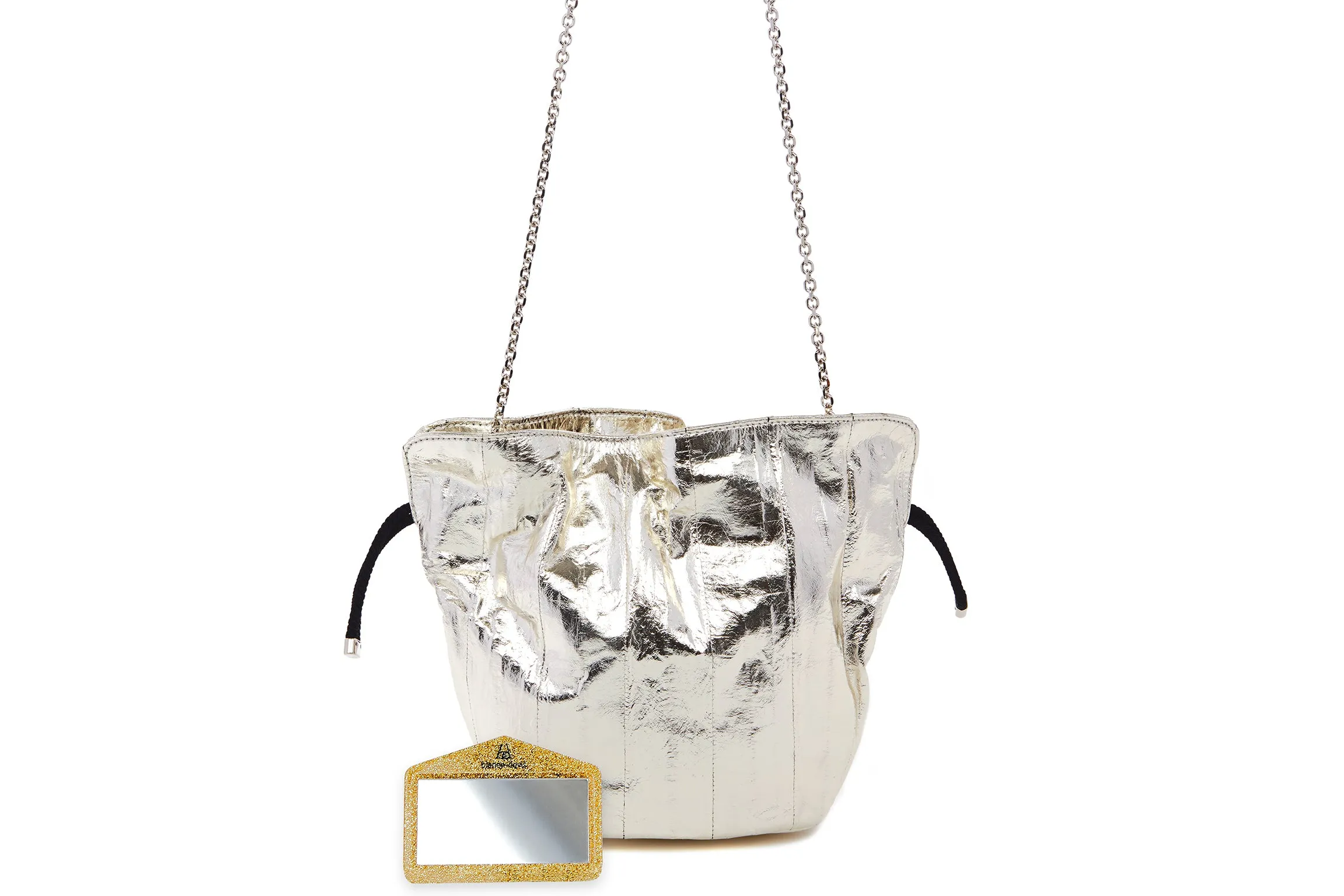 Kit Bracelet Bag in Leopard-Pattern Flocked Lurex Velvet