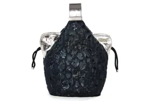 Kit Bracelet Bag in Leopard-Pattern Flocked Lurex Velvet