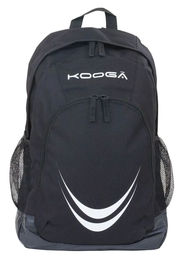KOOGA ESSENTIALS ADULTS RUGBY BACK PACK BLACK/WHITE
