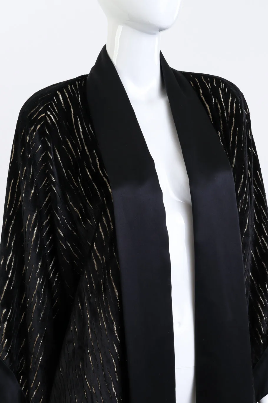 Lamé Burnout Kimono Jacket