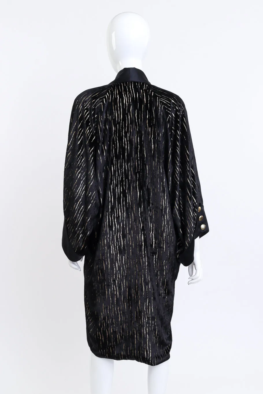 Lamé Burnout Kimono Jacket