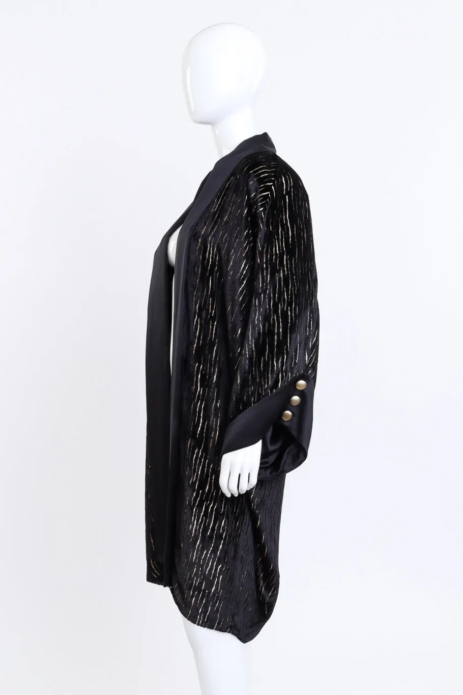 Lamé Burnout Kimono Jacket