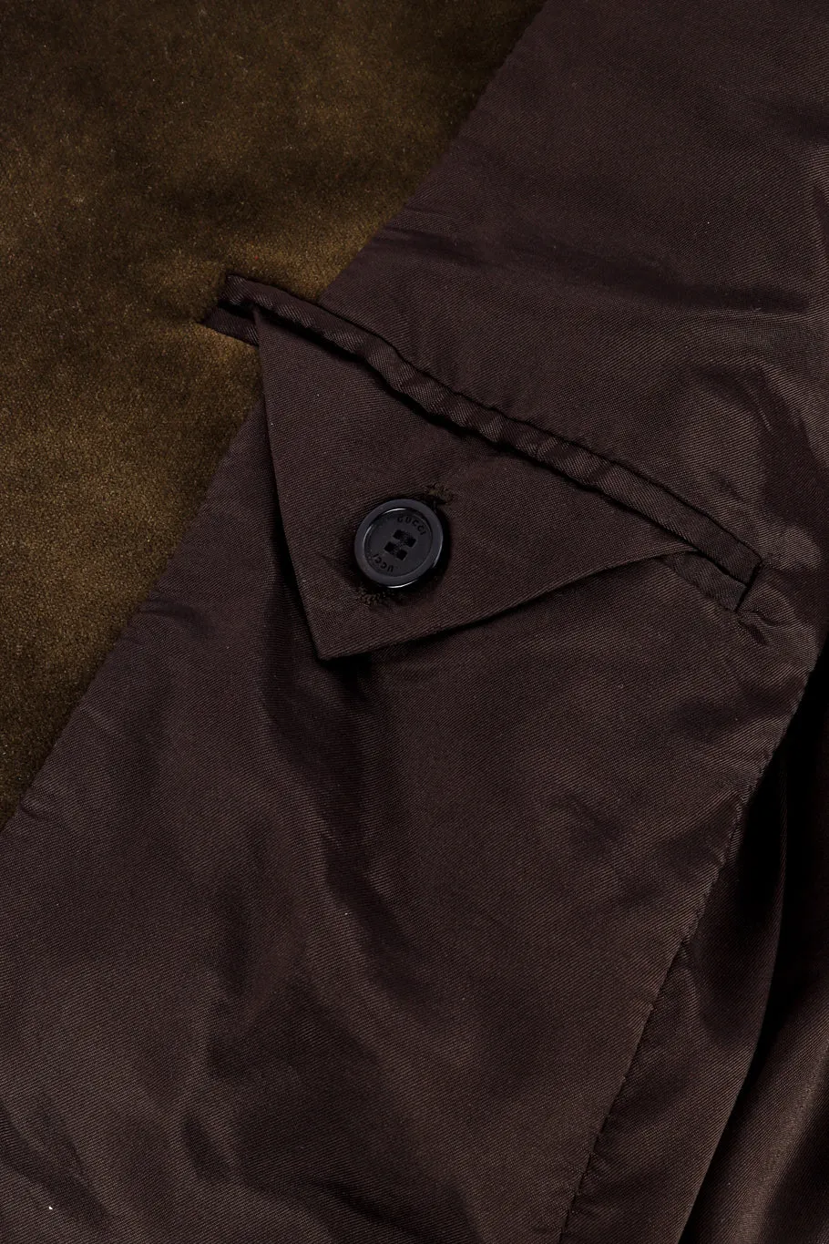 Leather Tie Velvet Blazer