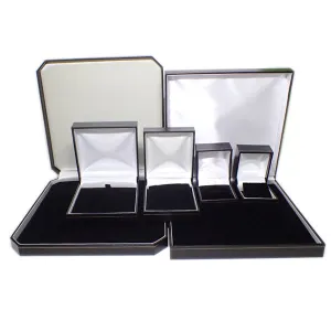 Leatherette Boxes - Black with Gold Trim (Use Dropdown List to Select Type)