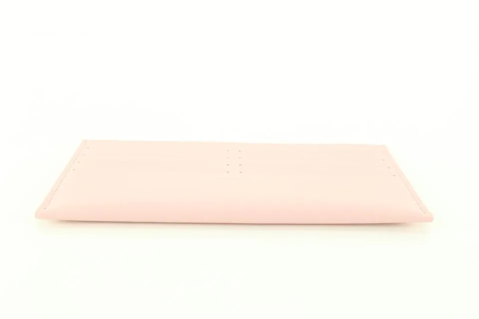 Louis Vuitton Light Pink Leather Long Card Holder Felicie Insert 13lk810s