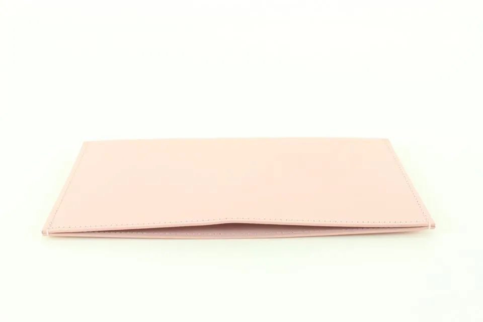 Louis Vuitton Light Pink Leather Long Card Holder Felicie Insert 13lk810s