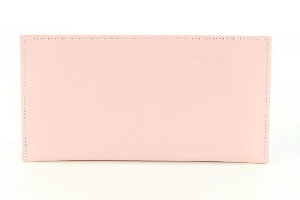 Louis Vuitton Light Pink Leather Long Card Holder Felicie Insert 13lk810s
