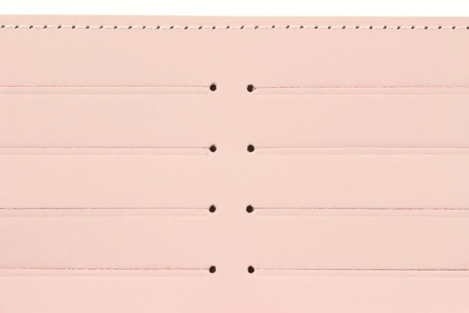 Louis Vuitton Light Pink Leather Long Card Holder Felicie Insert 13lk810s