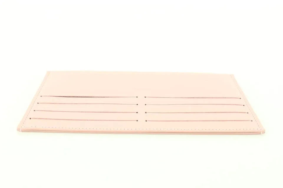 Louis Vuitton Light Pink Leather Long Card Holder Felicie Insert 13lk810s