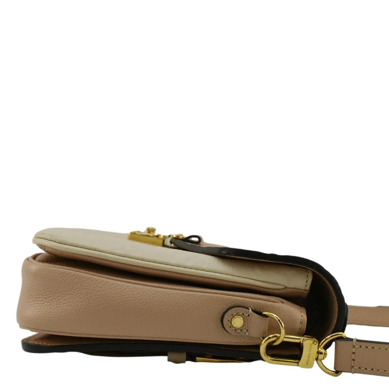LOUIS VUITTON Metis Pochette Empreinte Leather Crossbody Bag Light Pink