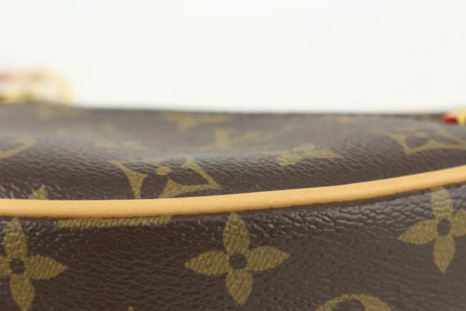 Louis Vuitton Rare Monogram Loop Chain Hobo Crossbody Croissant Bag 1118lv34