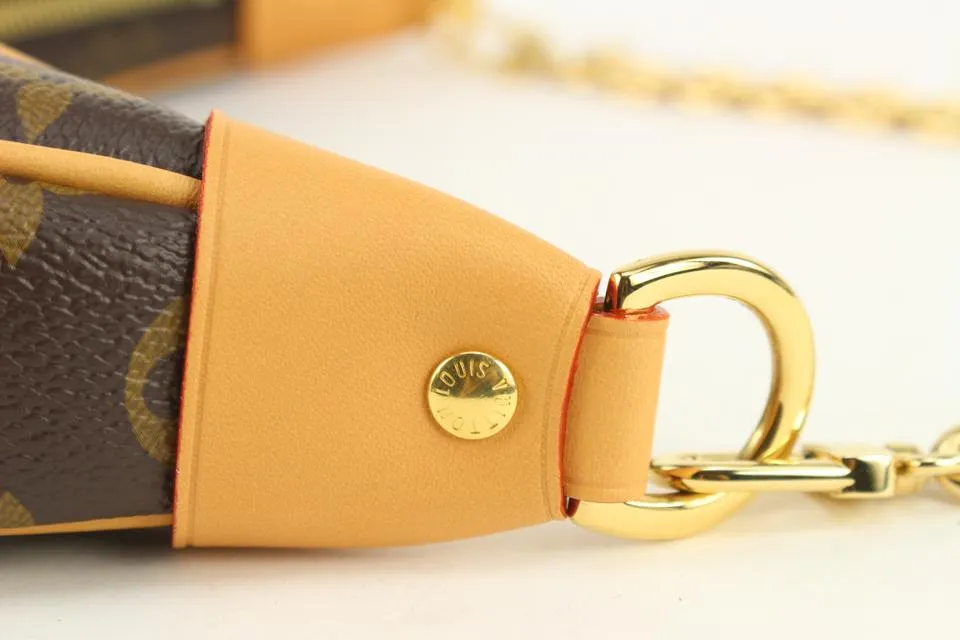 Louis Vuitton Rare Monogram Loop Chain Hobo Crossbody Croissant Bag 1118lv34