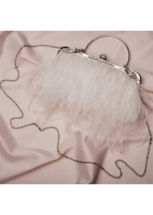Feather-Trimmed Evening Clutches