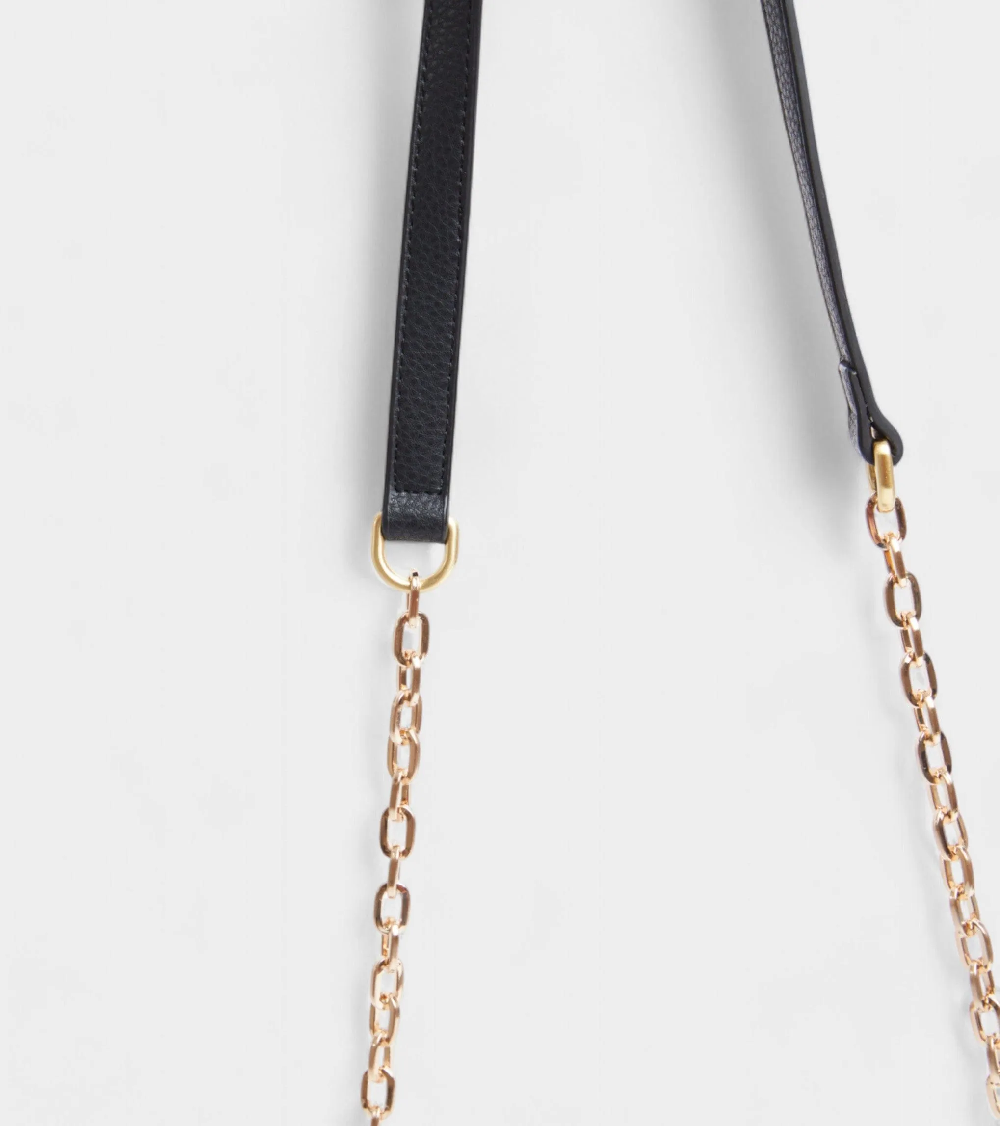 Luella Vegan Bio-Based Bamboo Leather Chain Purse | Black