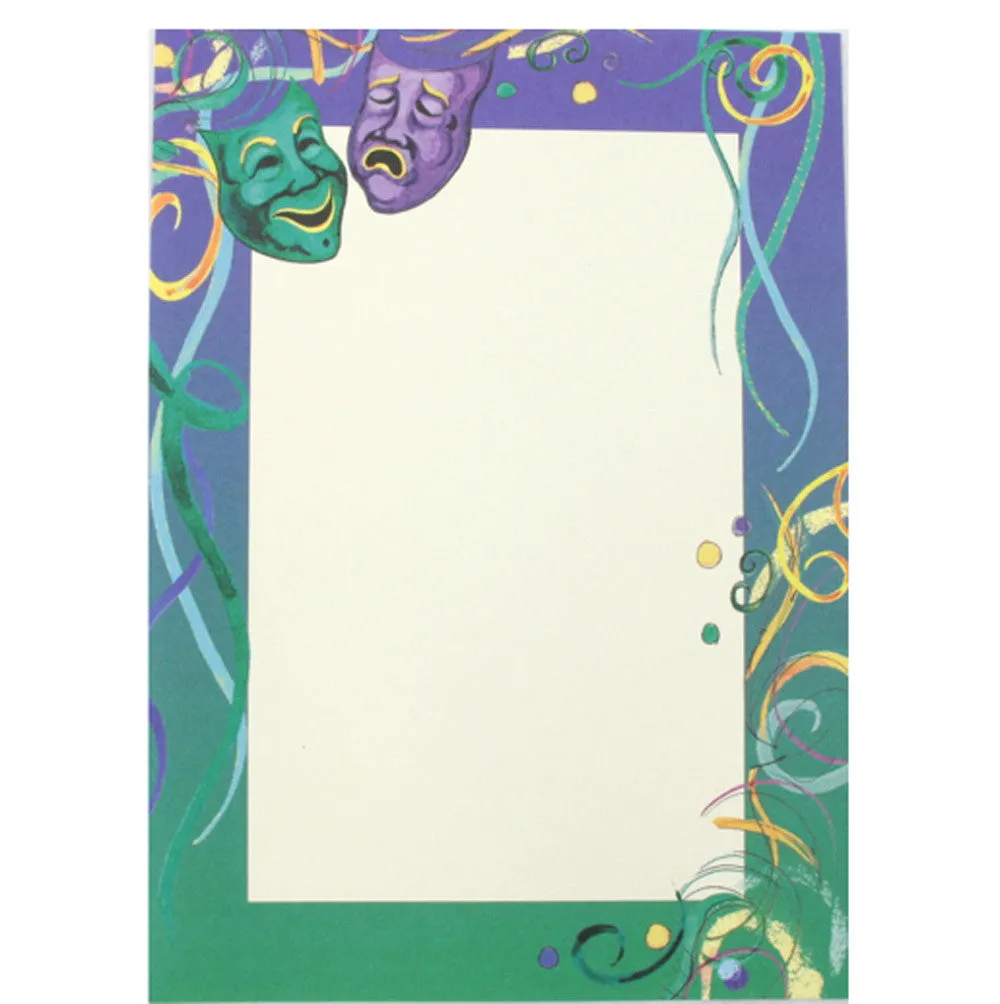 Mardi Gras Comedy Tragedy Invitation, Individual