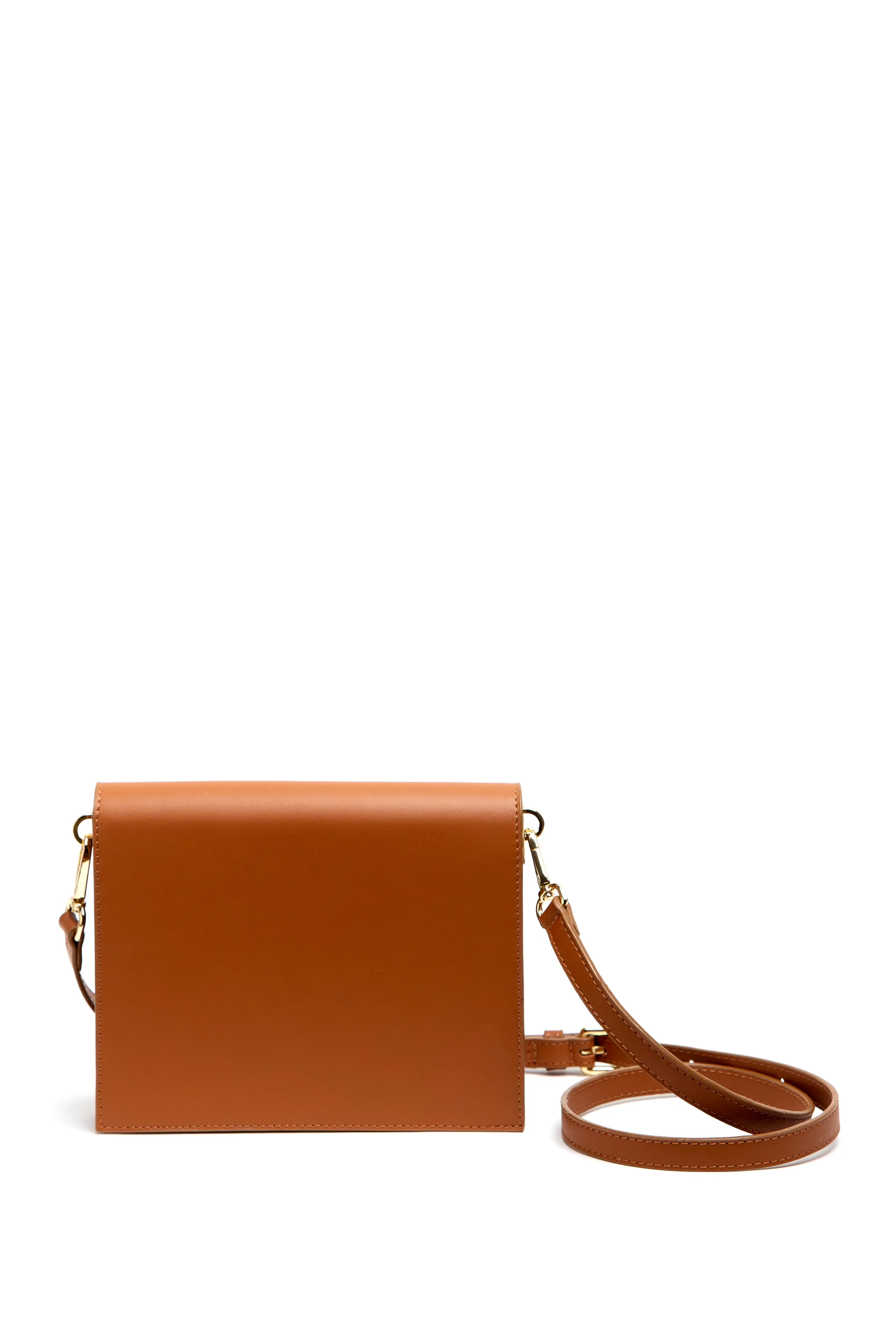 Margaux Caramel Leather/Suede Crossbody Bag