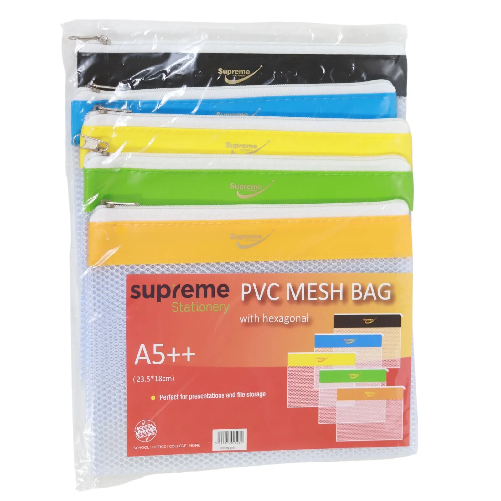 Mesh Bag A5    PVC - 5 Pieces