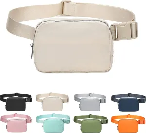 Mini Belt Bag, Water Resistant Crossbody Bag with Adjustable Strap