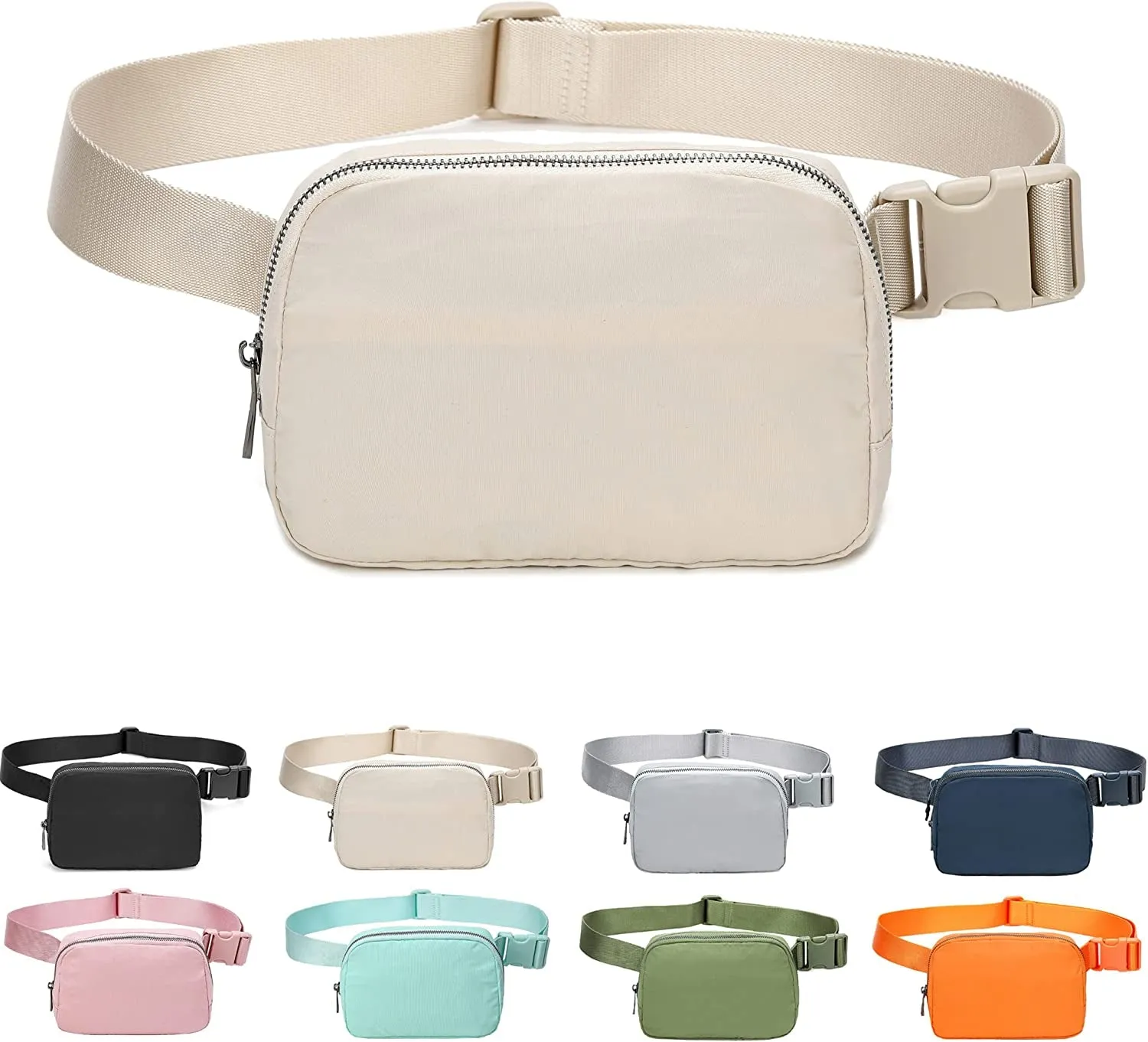 Mini Belt Bag, Water Resistant Crossbody Bag with Adjustable Strap