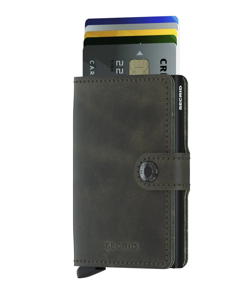 MINI Wallet Vintage Olive Black