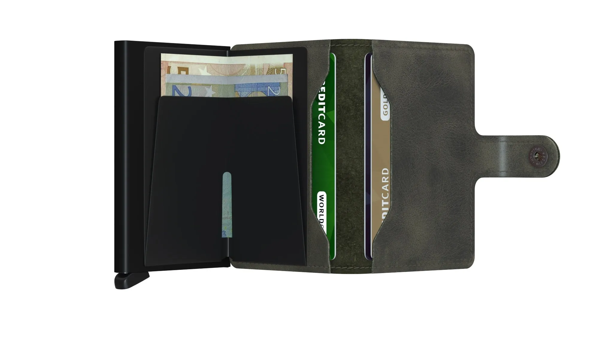 MINI Wallet Vintage Olive Black