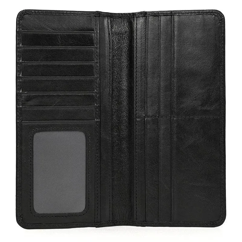 Multi-Slot Clutch Purse for Women Leather Evening Card Wallet