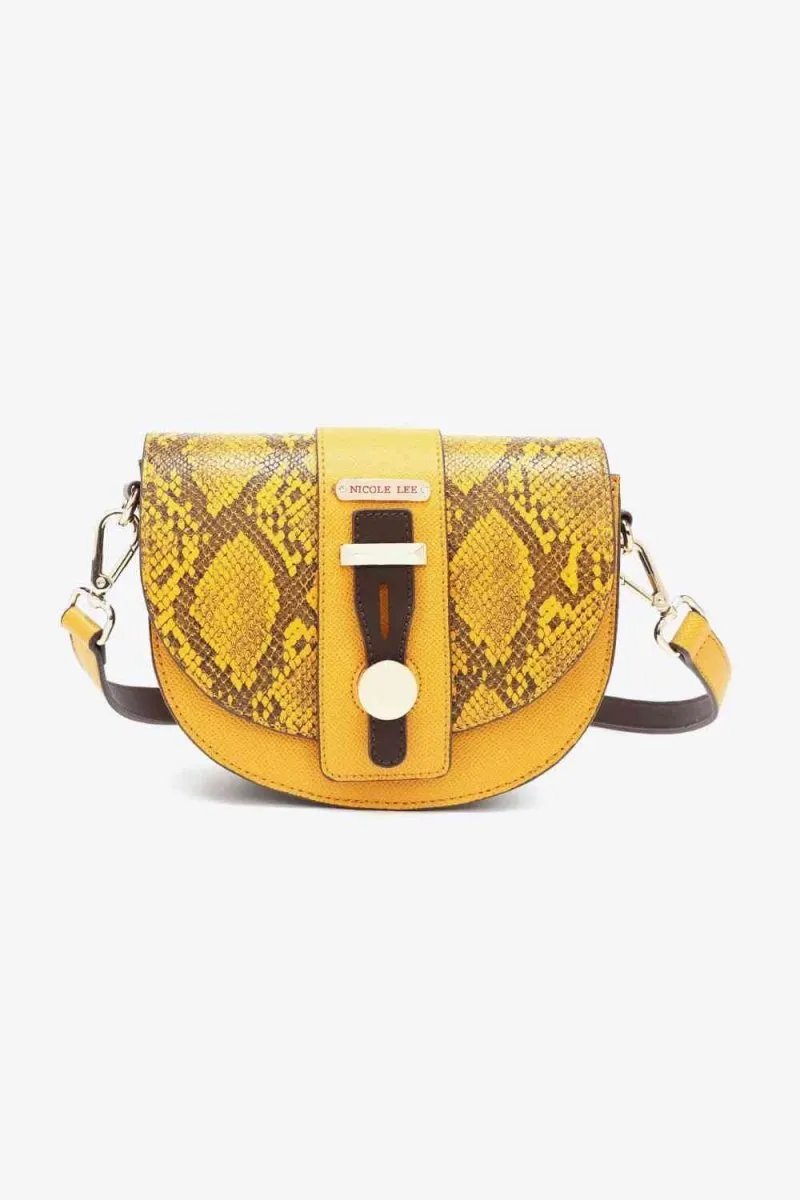 Nicole Lee Python Trio: Backpack, Crossbody & Pouch Set