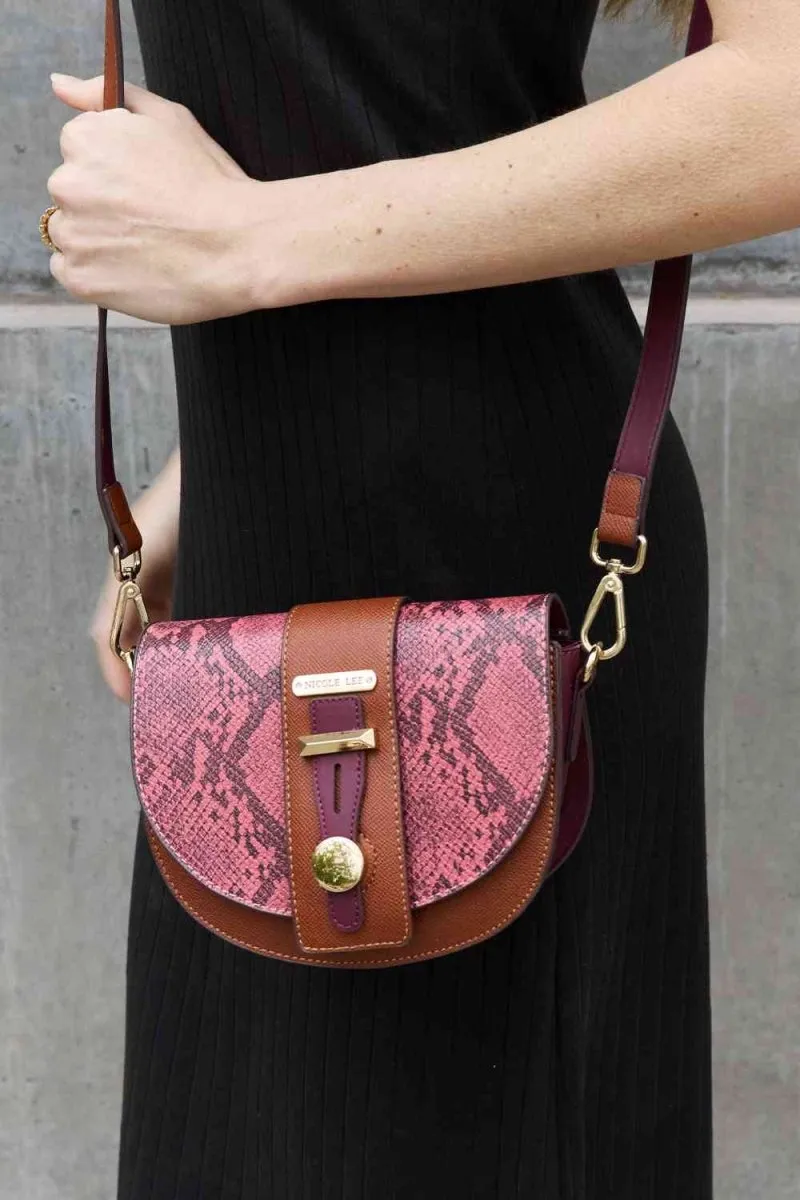 Nicole Lee Python Trio: Backpack, Crossbody & Pouch Set