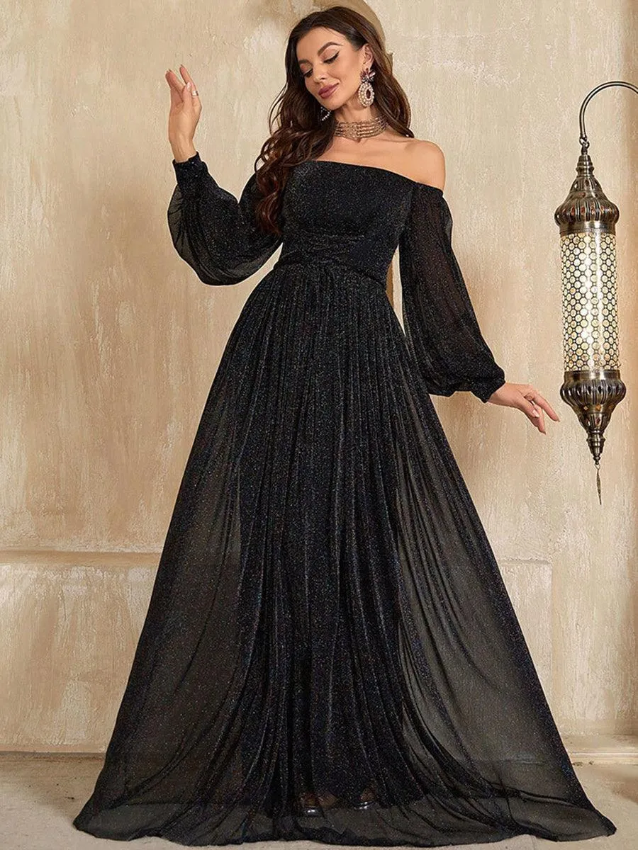 One Shoulder A-line Evening Dress MYC1001