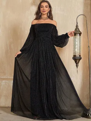 One Shoulder A-line Evening Dress MYC1001