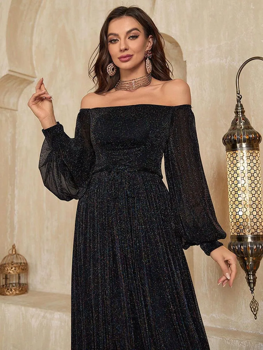 One Shoulder A-line Evening Dress MYC1001