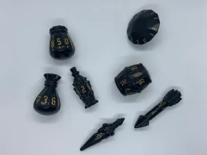 PolyHero Rogue Dice Set - Nightshade