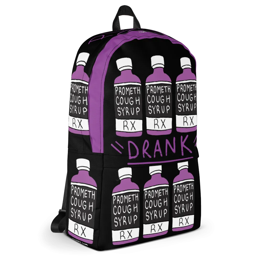 "Purple Drank" Cough Syrup Bottle - Laptop Backpack