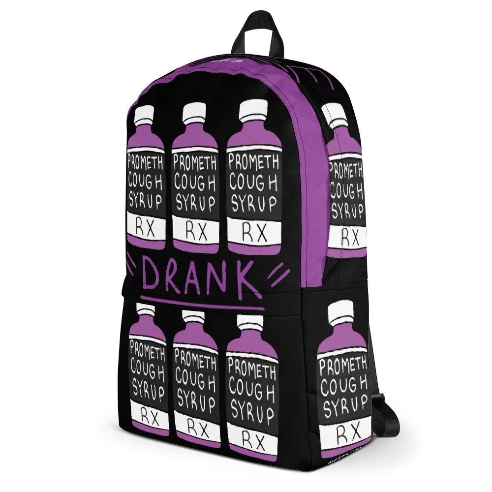"Purple Drank" Cough Syrup Bottle - Laptop Backpack
