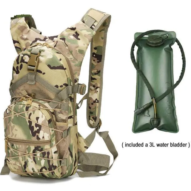 RECON GS2U  Ultralight Tactical Hydration Patrol Back Pack with 3L Bladder.