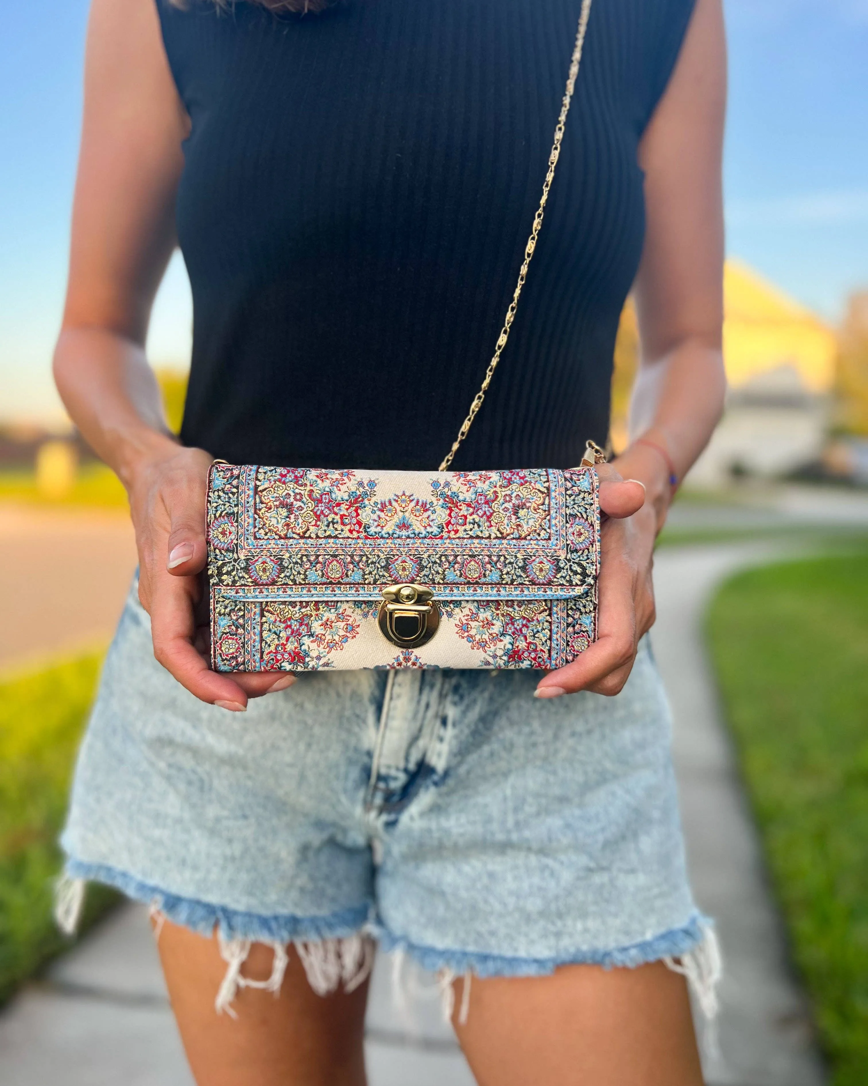 RUGCBAG-029 - Rug Design Crossbody Bag