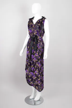 Sheer Lamé Velvet Top & Skirt Set
