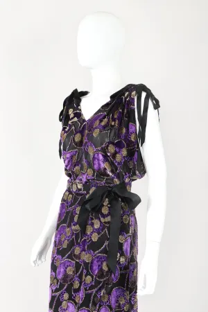 Sheer Velvet Burnout Top & Skirt Set II