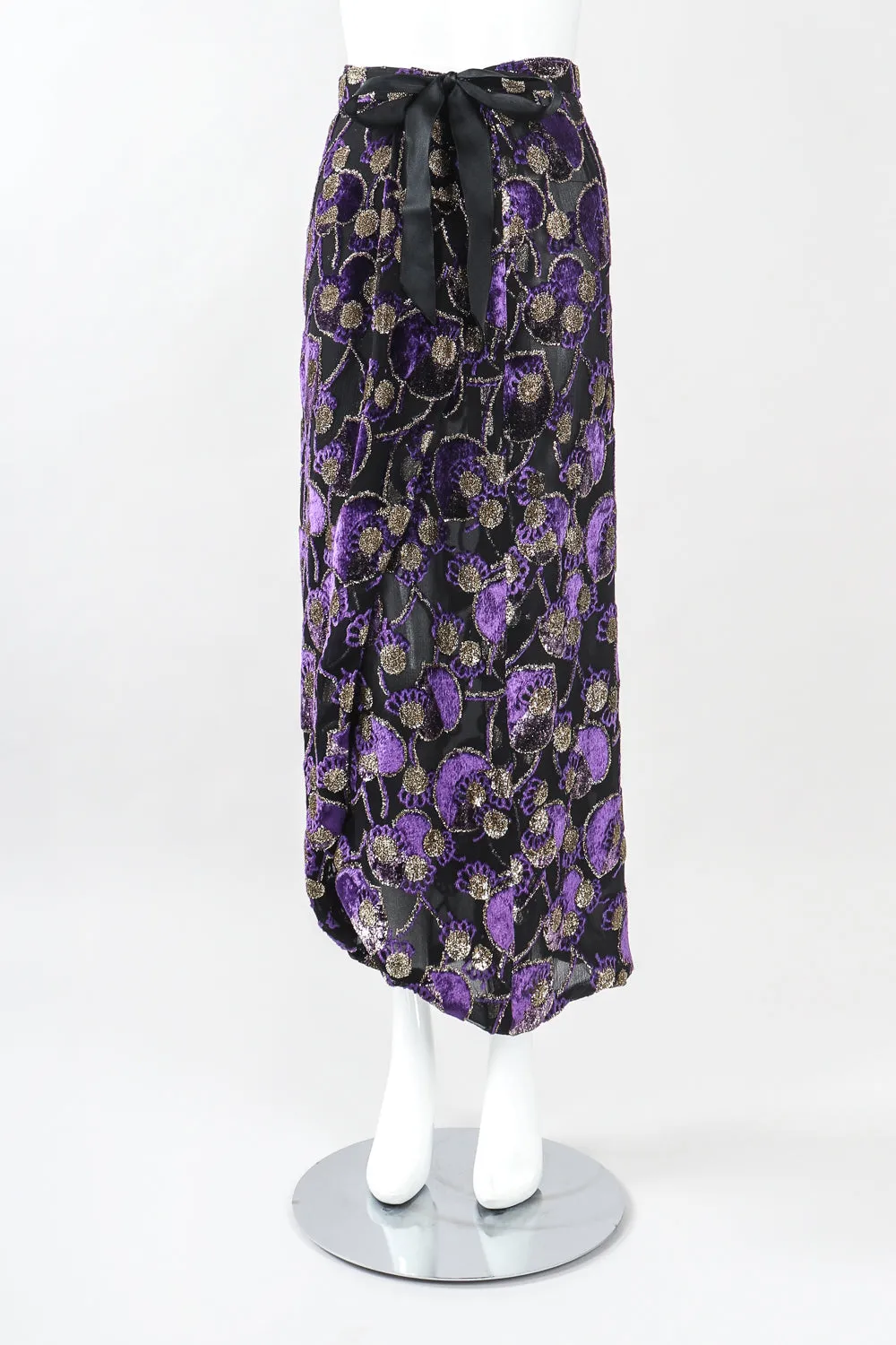 Sheer Velvet Burnout Top & Skirt Set II