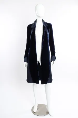 Silk Panel Velvet Duster
