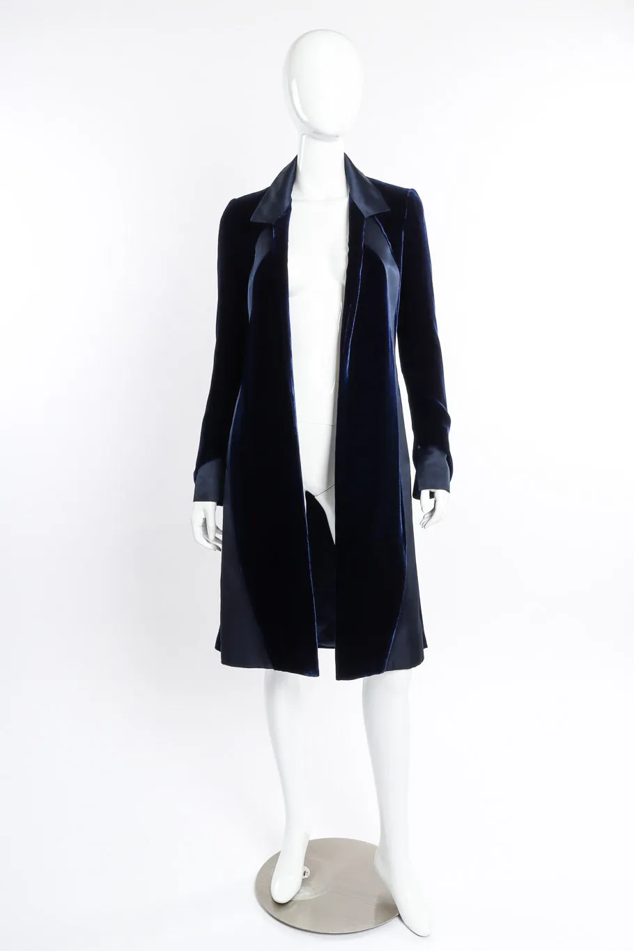 Silk Panel Velvet Duster