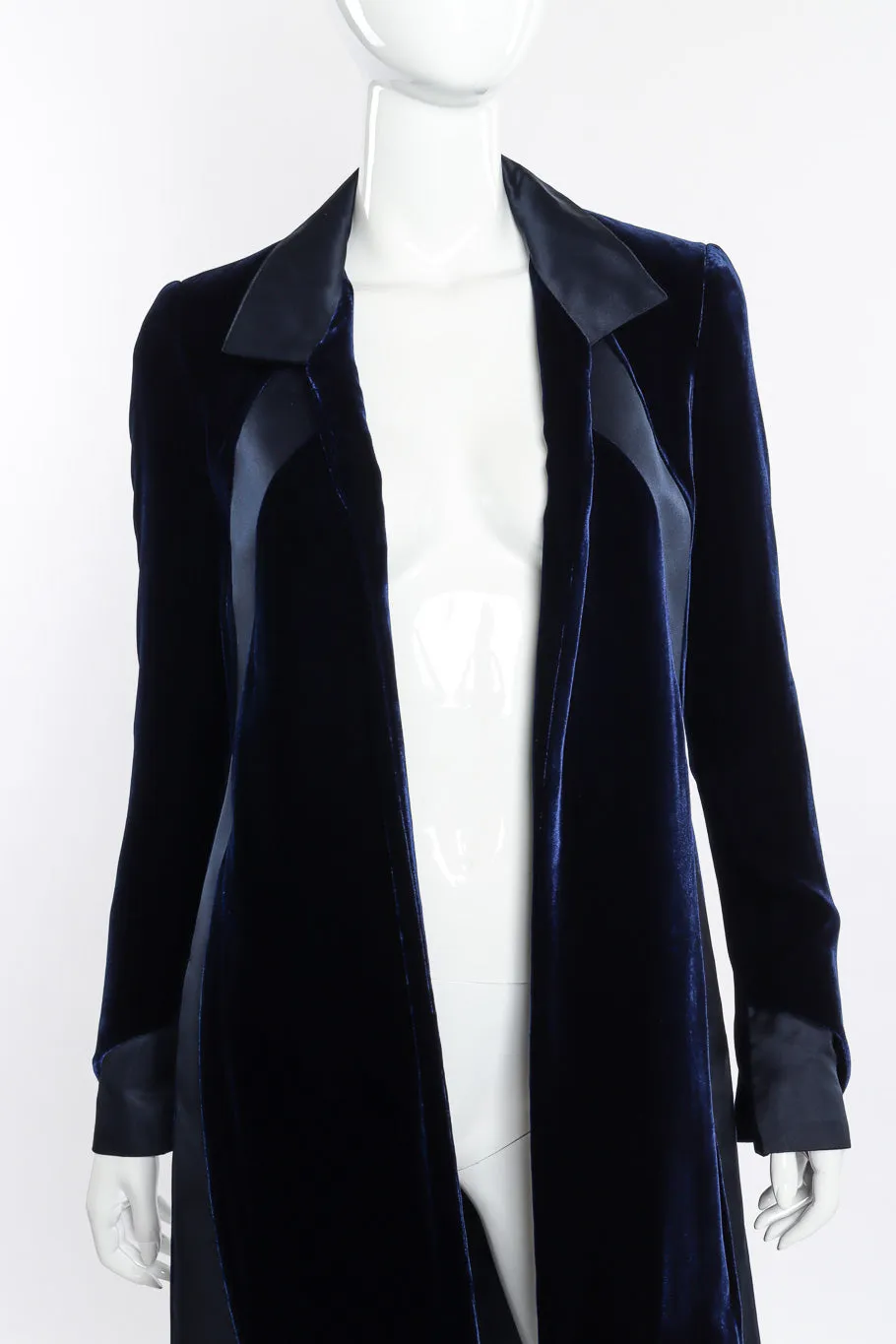 Silk Panel Velvet Duster