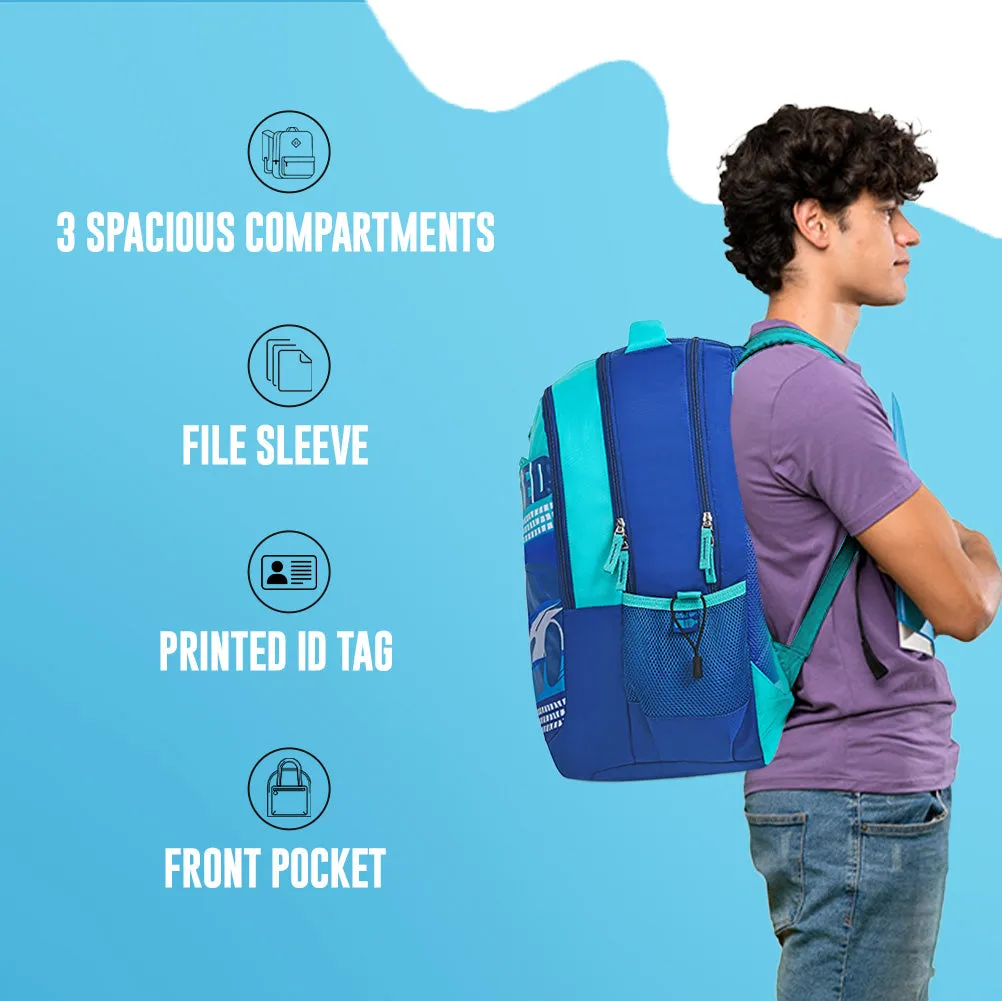 Skybags Squad Plus 06  School Backpack Blue