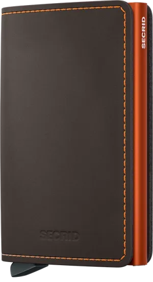 Slimwallet Matte Truffle Orange