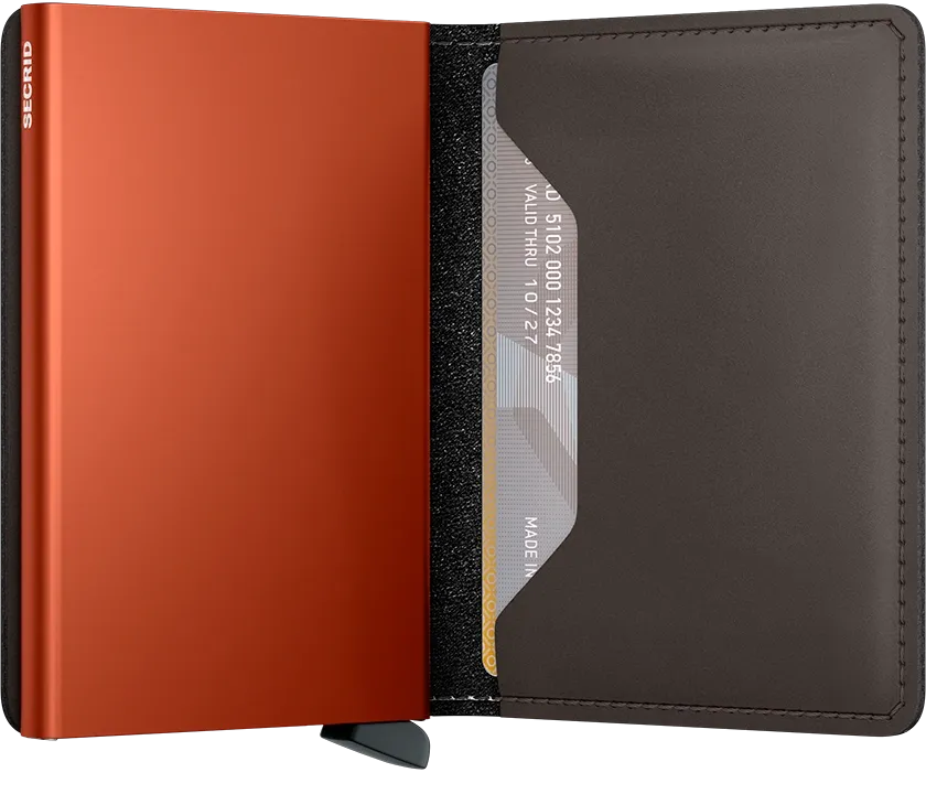 Slimwallet Matte Truffle Orange