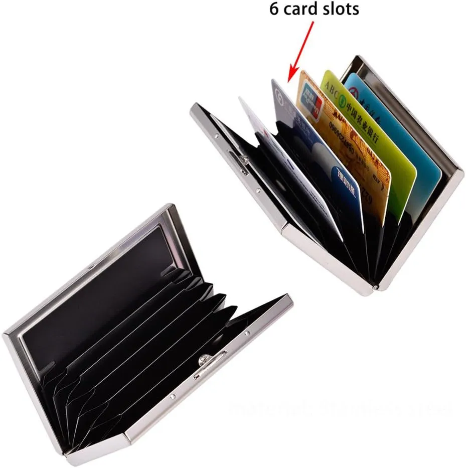 Stainless Steel Credit Card Wallet for Women And Men