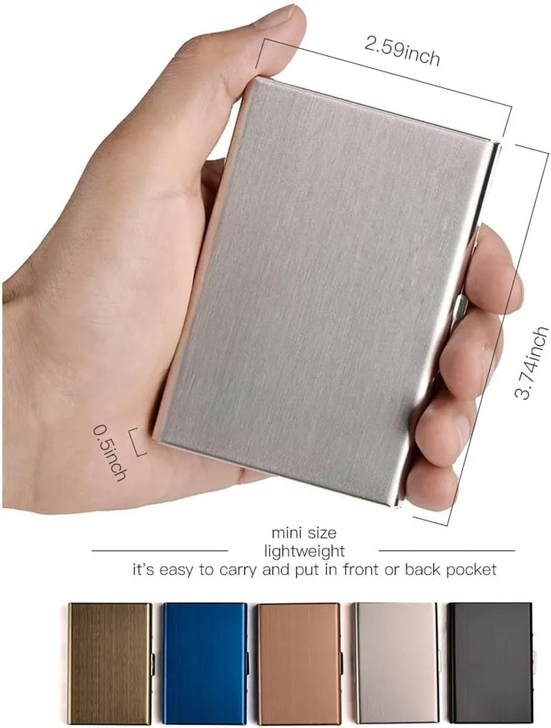 Stainless Steel Credit Card Wallet for Women And Men