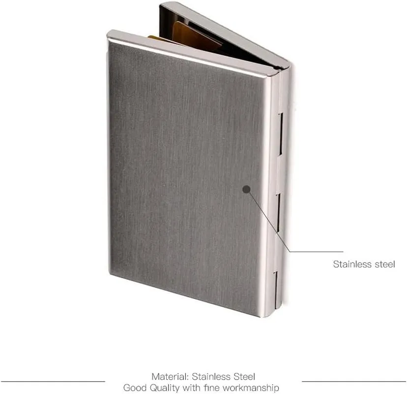 Stainless Steel Credit Card Wallet for Women And Men