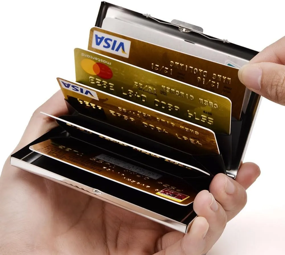 Stainless Steel Credit Card Wallet for Women And Men